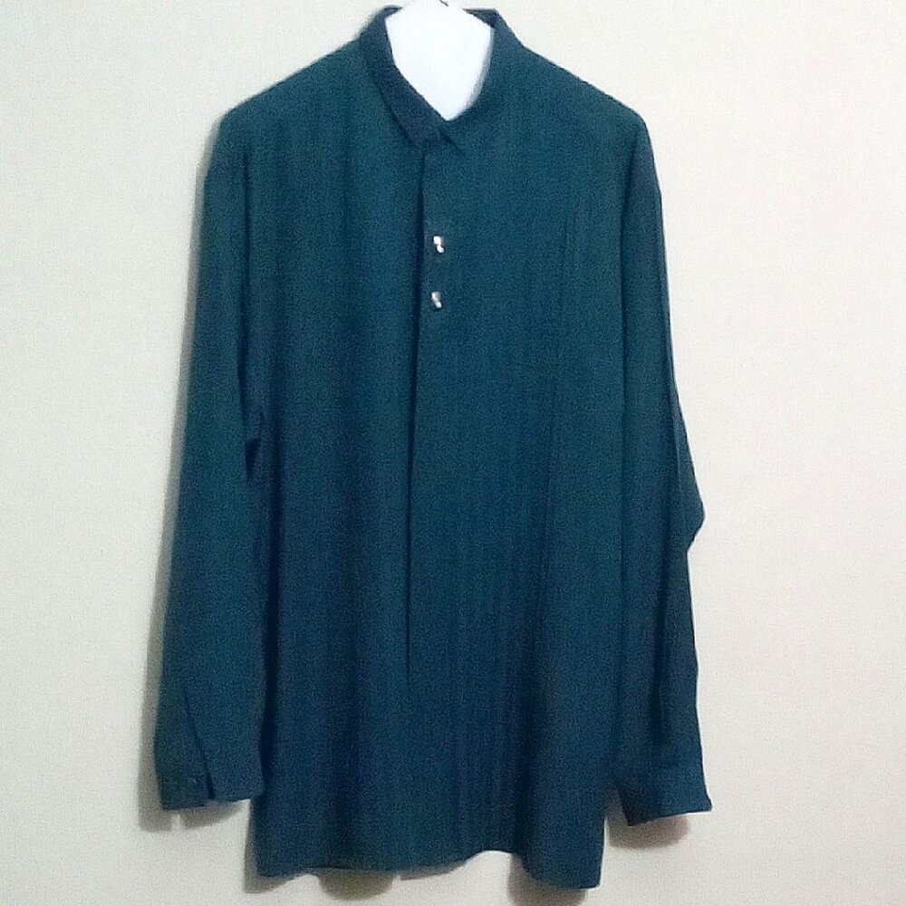 WINNER’S MEN’S DRESS SHIRT DARK TURQUOIS    SIZE M